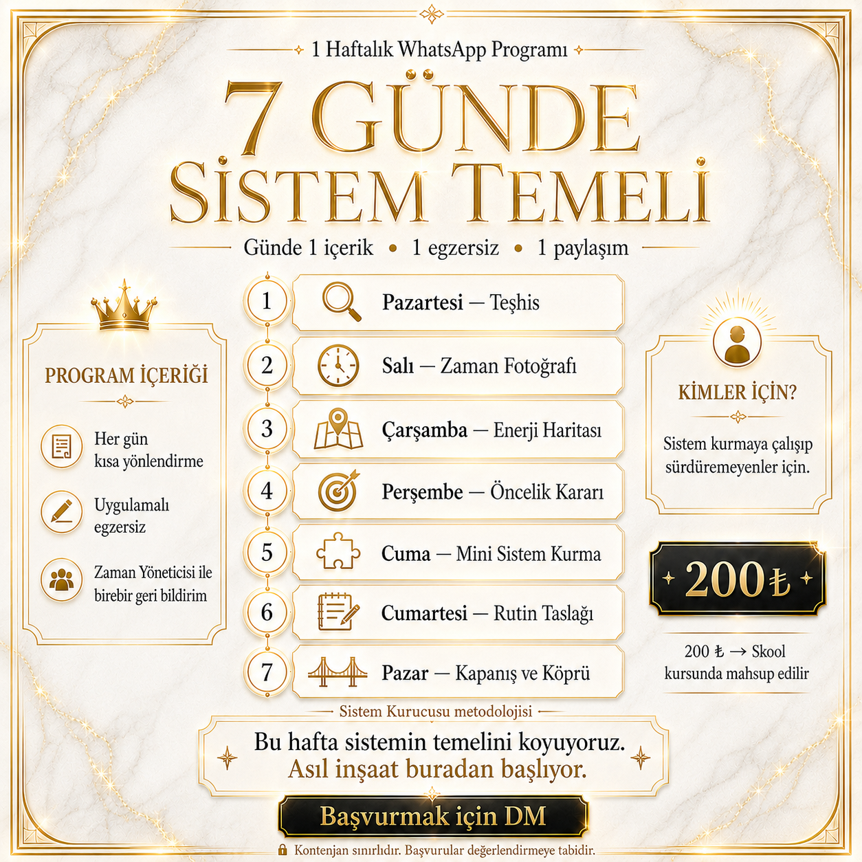 7 Günde Sistem Temeli Workshop